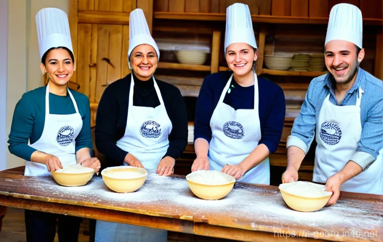 조지아의 공예 체험 워크숍 - **Prompt 2: Intricate Minankari (Cloisonné Enamel) Jewelry Making**
    A close-up, highly detailed ...