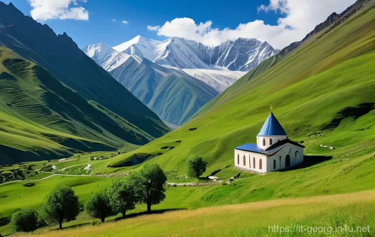 조지아 관광 세부 예산 짜기 - **"Georgian Market Culinary Delights"**
    A lively and colorful scene at a bustling traditional Ge...