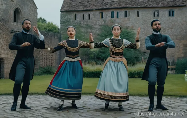 조지아 전통 춤 공연 - Here are three detailed image generation prompts in English, inspired by the provided text about Geo...