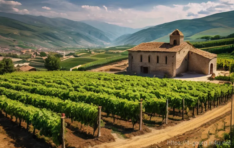 조지아 와인 시음 투어 - Here are three detailed image generation prompts based on the provided text, adhering to all safety ...