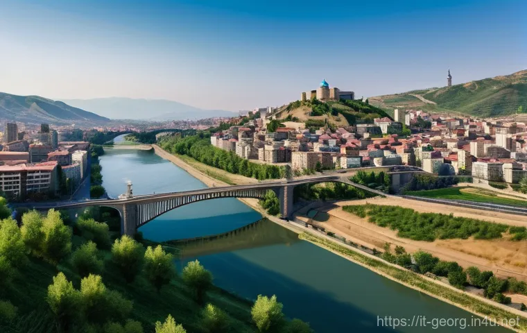 조지아의 지리적 중요성 - **Prompt:** "A vibrant scene inside a traditional Georgian qvevri wine cellar in the Kakheti region,...