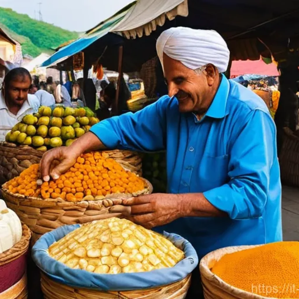 조지아의 주요 시장 추천 - **Prompt for Dezerter Market:**
    "A vibrant and bustling traditional Georgian food market, simila...