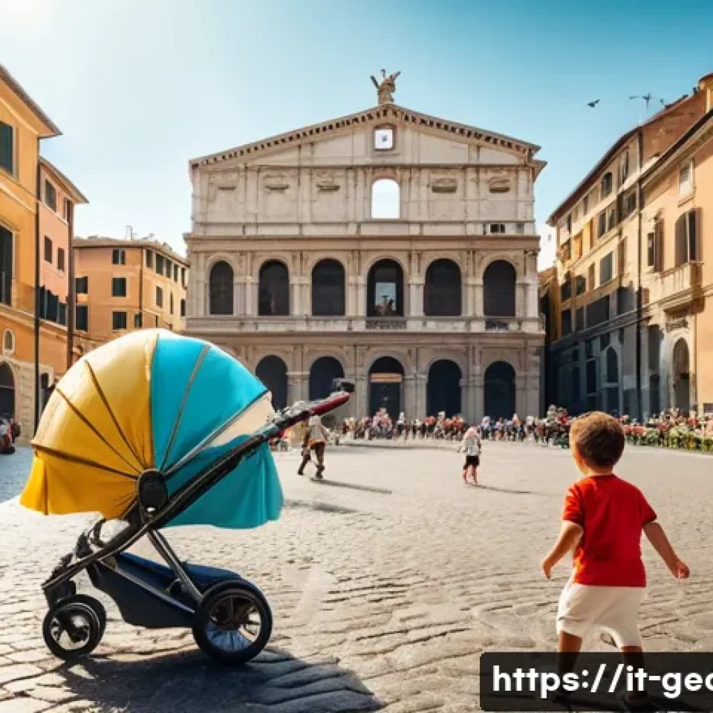조지아의 정치 체제와 현황 - **A sun-drenched Roman piazza scene.** A group of Italian children, all wearing diapers, are playing...