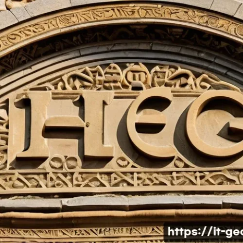 조지아 언어의 역사적 발전 - A detailed, artistic illustration of the ancient Georgian alphabet Asomtavruli carved in stone on a ...